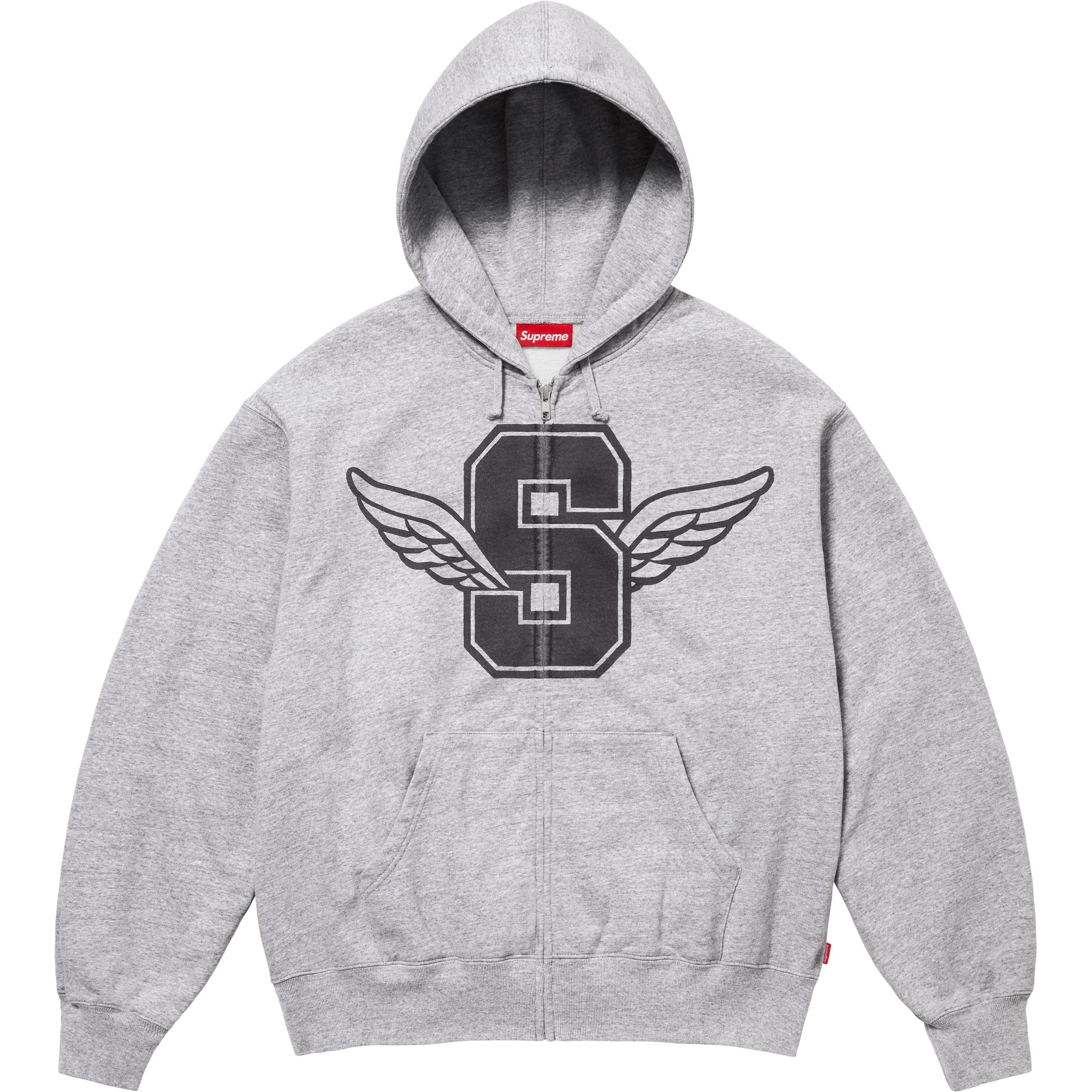 Wings Zip Up Hooded Sweatshirt view 8